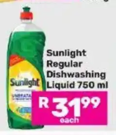 Game Sunlight Regular Dishwashing Liquid offer