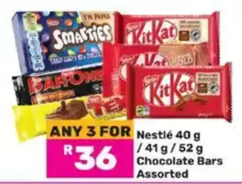 Game Nestlé Chocolate Bars Assorted offer