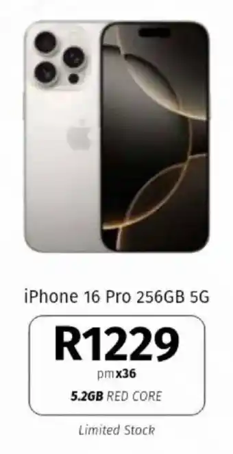 Vodacom iPhone 16 Pro 256GB 5G offer