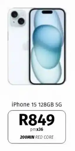 Vodacom iPhone 15 128GB 5G offer