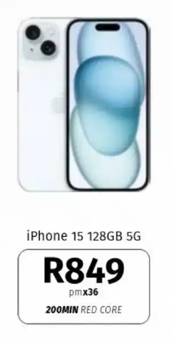 Vodacom iPhone 15 128GB 5G offer