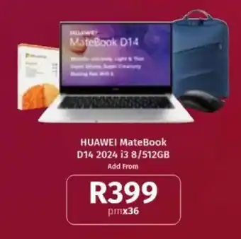 Vodacom HUAWEI MateBook D14 2024 i3 8/512GB offer