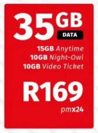 Vodacom 35GB Data offer