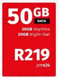 Vodacom 50GB Data offer