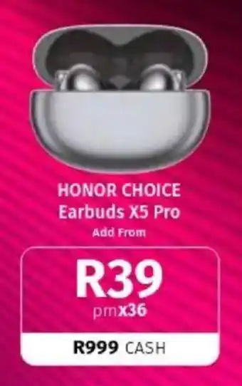 Vodacom HONOR CHOICE Earbuds X5 Pro offer