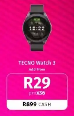 Vodacom TECNO Watch 3 offer