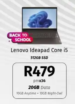 Vodacom Lenovo Ideapad Core i5 offer