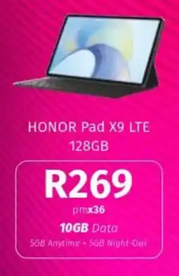 Vodacom HONOR Pad X9 LTE 128GB offer