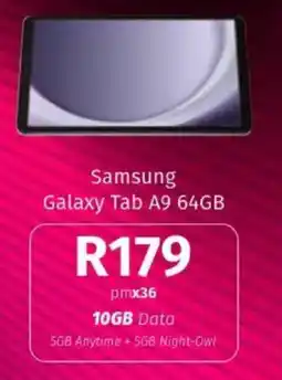 Vodacom Samsung Galaxy Tab A9 64GB offer