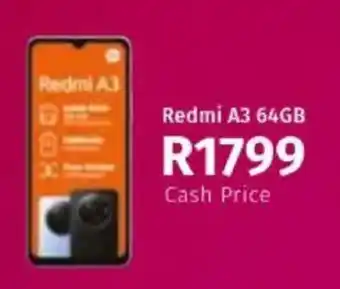 Vodacom Redmi A3 64GB offer