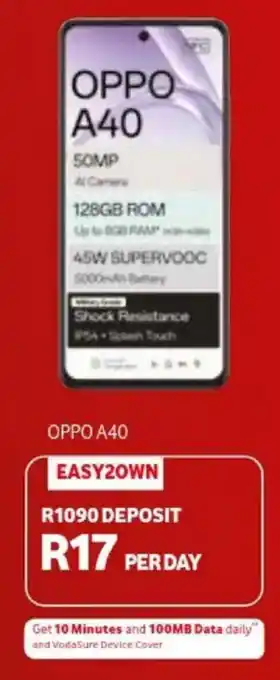 Vodacom OPPO A40 offer