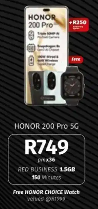 Vodacom HONOR 200 Pro 5G offer