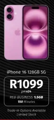 Vodacom iPhone 16 128GB 5G offer