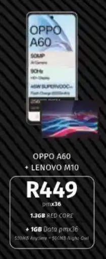 Vodacom OPPO A60 + LENOVO M10 offer