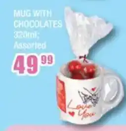 The Crazy Store Mug with chocolates assorted offer