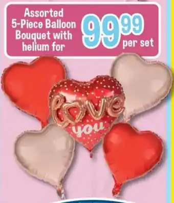 The Crazy Store Assorted Balloon Bouquet with helium for offer