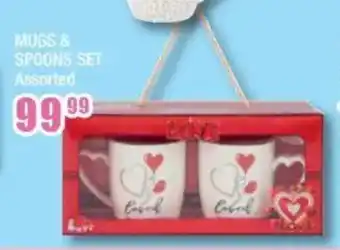 The Crazy Store Mugs & spoons set assorted offer