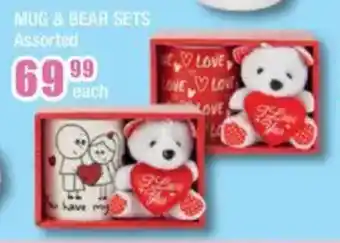 The Crazy Store Mug & bear sets assorted offer