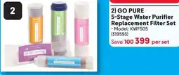 Makro Bennett Read GO PURE 5-Stage Water Purifier Replacement Filter Set offer