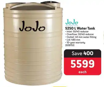 Makro JoJo Water Tank offer