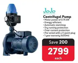 Makro Jojo Centrifugal Pump offer