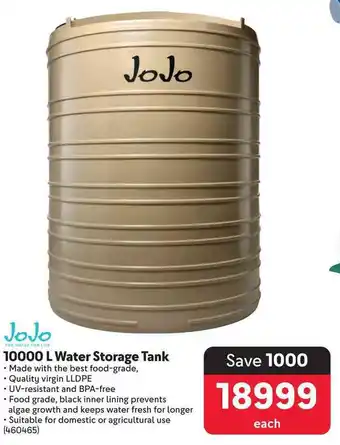 Makro JoJo Water Storage Tank offer