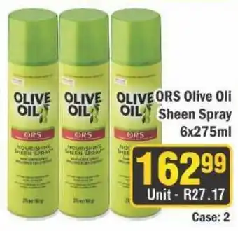 J&E Cash and Carry ORS Olive Oil Sheen Spray offer