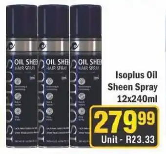 J&E Cash and Carry Isoplus Oil Sheen Spray offer