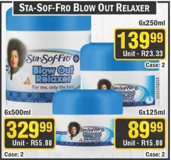 J&E Cash and Carry Sta-sof-fro blow out relaxer offer