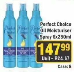 J&E Cash and Carry Perfect Choice Oil Moisturiser Spray offer