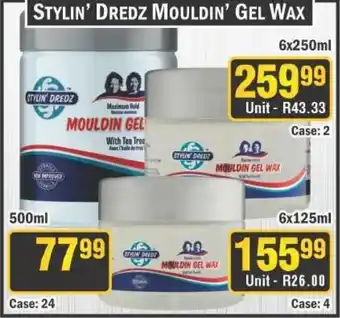 J&E Cash and Carry Stylin' dredz mouldin' gel wax offer