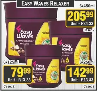 J&E Cash and Carry Easy waves relaxer offer