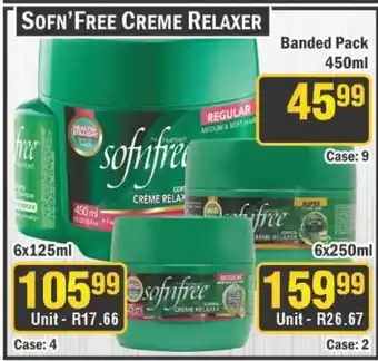 J&E Cash and Carry Sofn'free creme relaxer offer