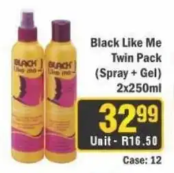 J&E Cash and Carry Black Like Me Twin Pack (Spray + Gel) offer