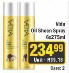 J&E Cash and Carry Vida Oil Sheen Spray offer