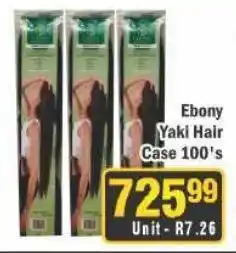 J&E Cash and Carry Ebony Yaki Hair Case offer