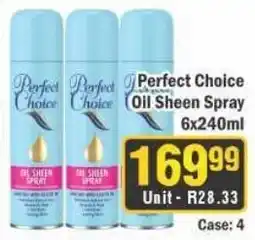 J&E Cash and Carry Perfect Choice Oil Sheen Spray offer