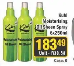 J&E Cash and Carry Kubi Moisturising Oil Sheen Spray offer