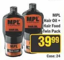 J&E Cash and Carry MPL Hair Oil+ Hair Food Twin Pack offer