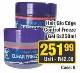 J&E Cash and Carry Hair Glo Edge Control Freeze Gel offer