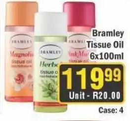 J&E Cash and Carry Bramley Tissue Oil offer