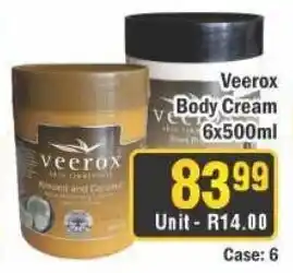 J&E Cash and Carry Veerox Body Cream offer