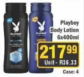 J&E Cash and Carry Playboy Body Lotion offer