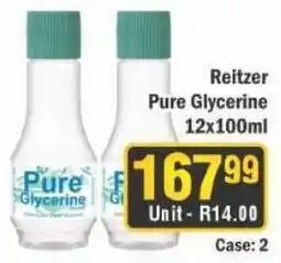 J&E Cash and Carry Reitzer Pure Glycerine offer