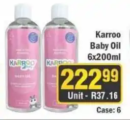 J&E Cash and Carry Karroo Baby Oil offer