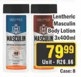 J&E Cash and Carry Lentheric Masculin Body Lotion offer