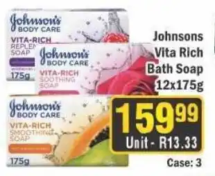 J&E Cash and Carry Johnsons Vita Rich Bath Soap offer