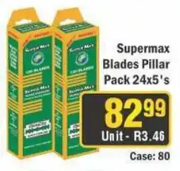 J&E Cash and Carry Supermax Blades Pillar Pack offer