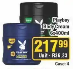 J&E Cash and Carry Playboy Body Cream offer