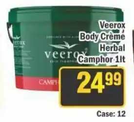 J&E Cash and Carry Veerox Body Crème Herbal Camphor offer